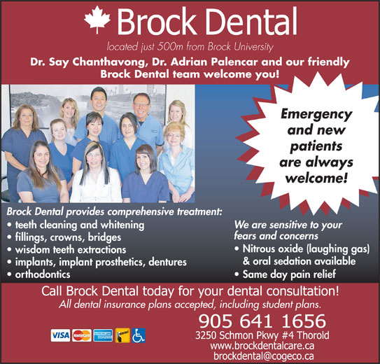 Brock Dental 43250 Schmon Pky, Thorold, ON